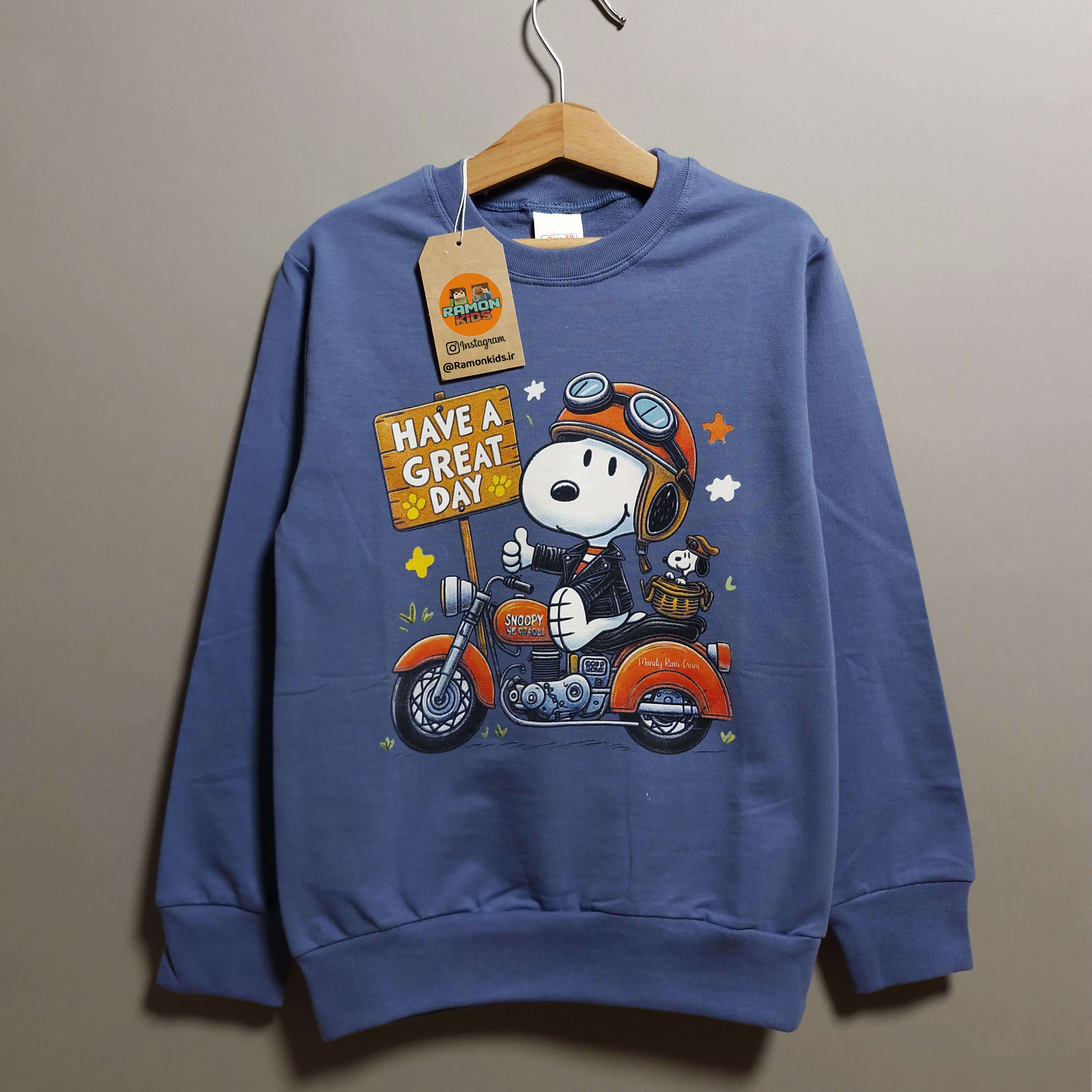 بلوز دورس چاپ دار طرح اسنوپی